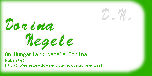 dorina negele business card